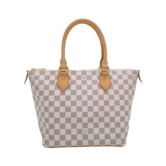 Louis Vuitton Damier Azur White Saleya Tote Bag - Picture 1 of 8